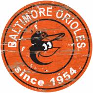 Baltimore Orioles Distressed Round Sign