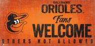 Baltimore Orioles Fans Welcome Sign