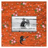 Baltimore Orioles Floral 10" x 10" Picture Frame