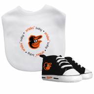 Baltimore Orioles Infant Bib & Shoes Gift Set