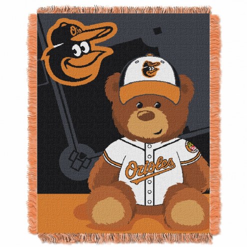 Baltimore Orioles MLB Baby Blanket