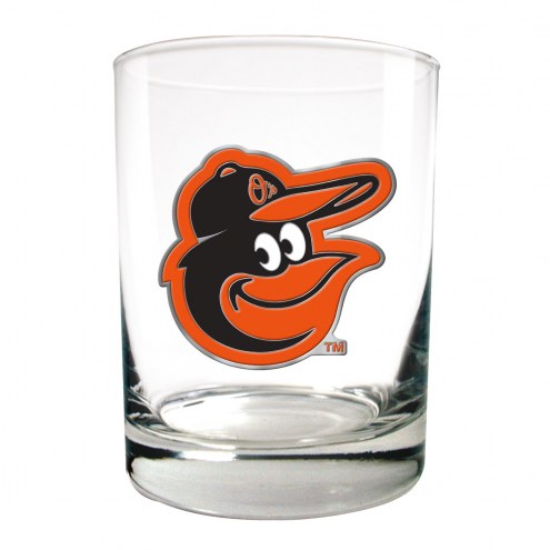 Baltimore Orioles MLB 2-Piece 14 Oz. Rocks Glass Set