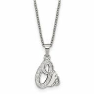 Baltimore Orioles Stainless Steel Pendant Necklace