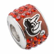 Baltimore Orioles Sterling Silver Bead Charm