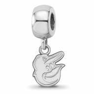 Baltimore Orioles Sterling Silver Extra Small Bead Charm