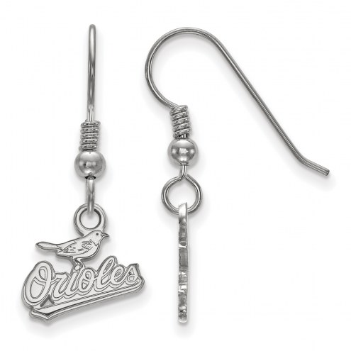 Baltimore Orioles Sterling Silver Extra Small Dangle Earrings