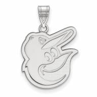 Baltimore Orioles Sterling Silver Large Pendant