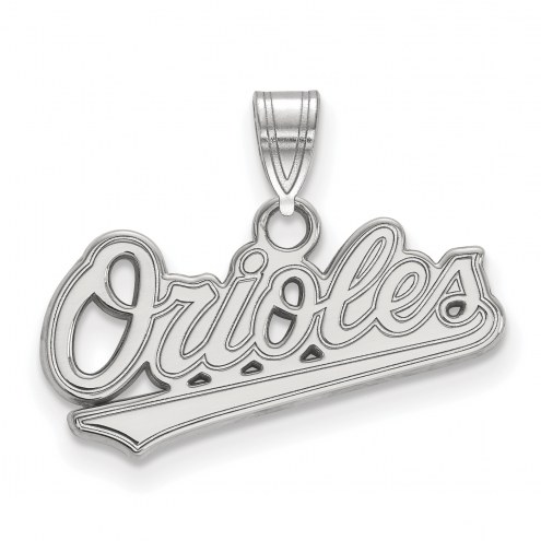 Baltimore Orioles Sterling Silver Small Pendant