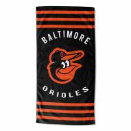 Baltimore Orioles Stripes Beach Towel