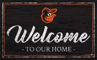 Baltimore Orioles Team Color Welcome Sign