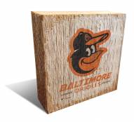 Baltimore Orioles Team Logo Block