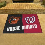 Baltimore Orioles/Washington Nationals House Divided Mat