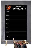 Baltimore Orioles Weekly Menu Chalkboard with Frame