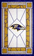 Baltimore Ravens 11" x 19" Stained Glass Sign