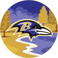 Baltimore Ravens 12" Landscape Circle Sign