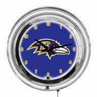 Baltimore Ravens 14" Neon Clock