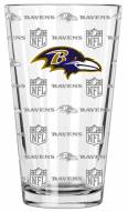 Baltimore Ravens 16 oz. Sandblasted Pint Glass