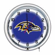 Baltimore Ravens 18" Neon Clock