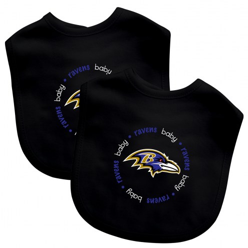 Baltimore Ravens 2-Pack Baby Bibs