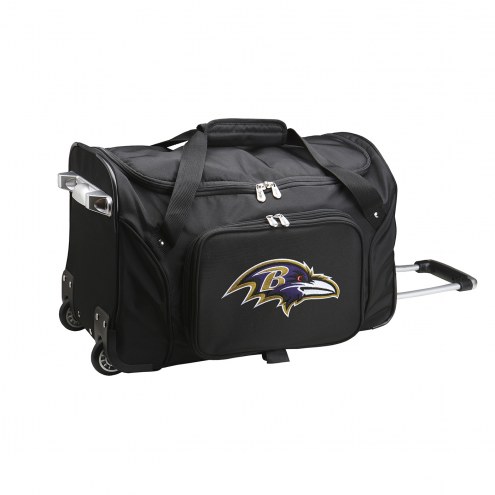 Baltimore Ravens 22&quot; Rolling Duffle Bag