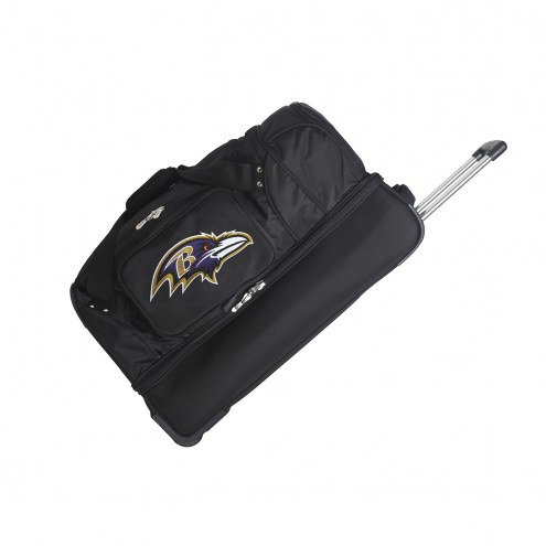 Baltimore Ravens 27&quot; Drop Bottom Wheeled Duffle Bag