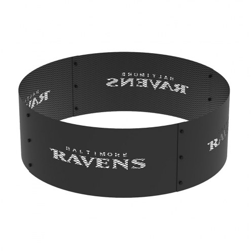 Baltimore Ravens 36&quot; Round Steel Fire Ring