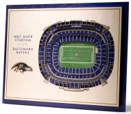Baltimore Ravens 5-Layer StadiumViews 3D Wall Art