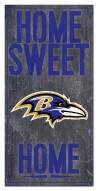 Baltimore Ravens 6" x 12" Home Sweet Home Sign