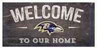 Baltimore Ravens 6" x 12" Welcome Sign