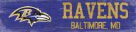 Baltimore Ravens 6" x 24" Team Name Sign