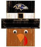 Baltimore Ravens 6" x 5" Turkey Head