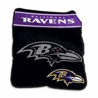 Baltimore Ravens Raschel Throw Blanket