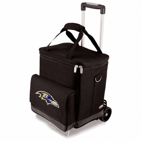 Baltimore Ravens Cellar Cooler with Trolley
