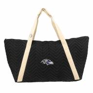 Baltimore Ravens Chevron Stitch Weekender Bag