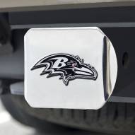 Baltimore Ravens Chrome Metal Hitch Cover