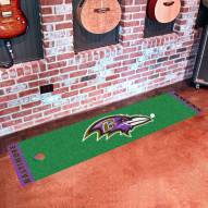 Baltimore Ravens Golf Putting Green Mat