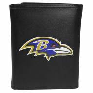 Baltimore Ravens Large Logo Leather Tri-fold Wallet