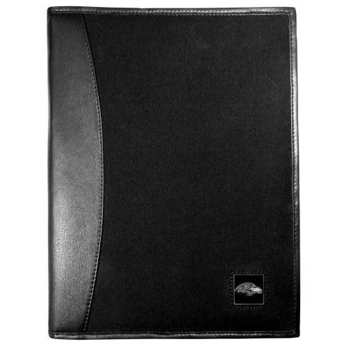 Baltimore Ravens Leather and Canvas Padfolio