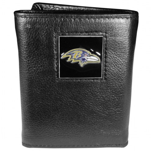 Baltimore Ravens Leather Tri-fold Wallet