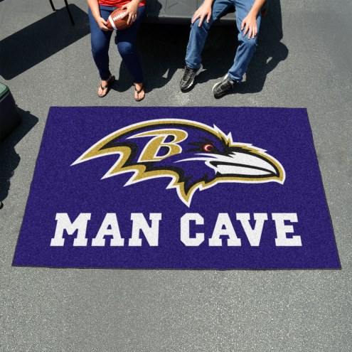 Baltimore Ravens Man Cave Ulti-Mat Rug