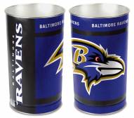 Baltimore Ravens Metal Wastebasket