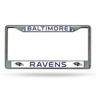 Baltimore Ravens NFL Chrome License Plate Frame