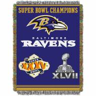 Baltimore Ravens Commemorative Throw Blanket