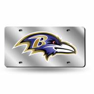 Baltimore Ravens NFL Silver Laser License Plate