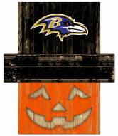 Baltimore Ravens Pumpkin Head Sign