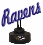 Baltimore Ravens Script Neon Desk Lamp