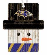 Baltimore Ravens Snowman Ornament