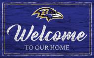 Baltimore Ravens Team Color Welcome Sign
