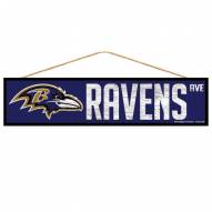 Baltimore Ravens Wood Avenue Sign