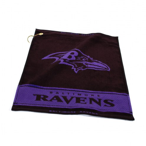 Baltimore Ravens Woven Golf Towel